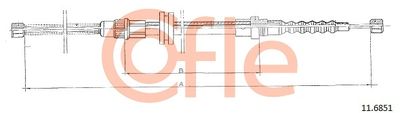 Cable Pull, parking brake COFLE 92.11.6851