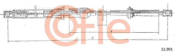 COFLE 92.11.901 Accelerator Cable