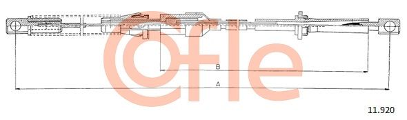COFLE 92.11.920 Accelerator Cable
