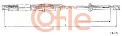 Accelerator Cable COFLE 92.11.920
