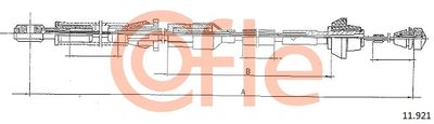 Accelerator Cable COFLE 92.11.921