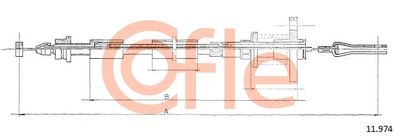 Accelerator Cable COFLE 92.11.974