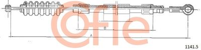 Cable Pull, parking brake COFLE 92.1141.5