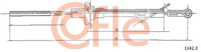 Cable Pull, clutch control COFLE 92.1142.3
