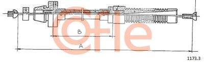Accelerator Cable COFLE 92.1173.3