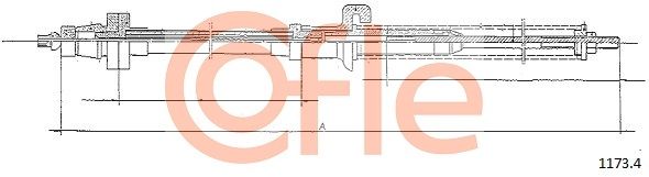 COFLE 92.1173.4 Accelerator Cable