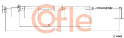 Cable Pull, parking brake COFLE 92.12.0704