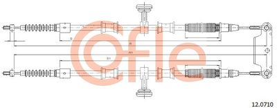 Cable Pull, parking brake COFLE 92.12.0710