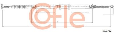 Cable Pull, parking brake COFLE 92.12.0712