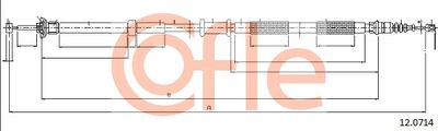 Cable Pull, parking brake COFLE 92.12.0714
