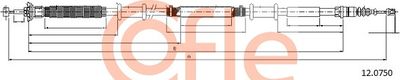 Cable Pull, parking brake COFLE 92.12.0750