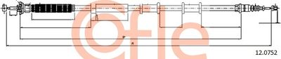 Cable Pull, parking brake COFLE 92.12.0752