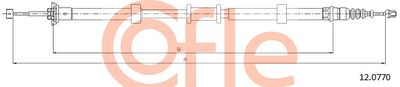 Cable Pull, parking brake COFLE 92.12.0770