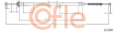 Cable Pull, parking brake COFLE 92.12.1500