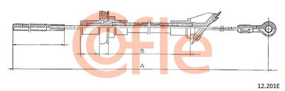 Cable Pull, clutch control COFLE 92.12.201E