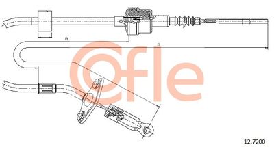 Cable Pull, clutch control COFLE 92.12.7200
