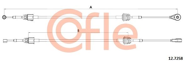 COFLE 92.12.7258 Cable Pull, manual transmission