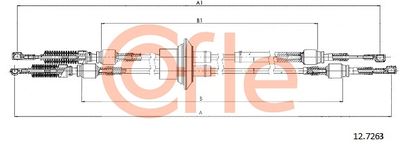 Cable Pull, manual transmission COFLE 92.12.7263