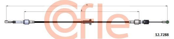 COFLE 92.12.7288 Cable Pull, manual transmission