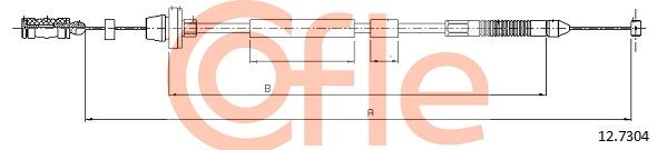 COFLE 92.12.7304 Accelerator Cable