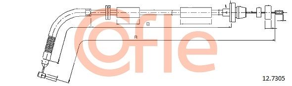 COFLE 92.12.7305 Accelerator Cable