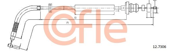 COFLE 92.12.7306 Accelerator Cable