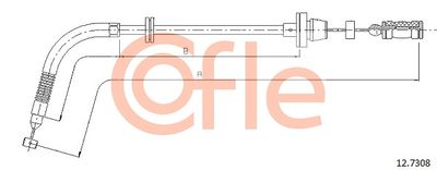 Accelerator Cable COFLE 92.12.7308