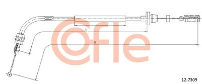 Accelerator Cable COFLE 92.12.7309