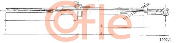 COFLE 92.1202.1 Cable Pull, clutch control