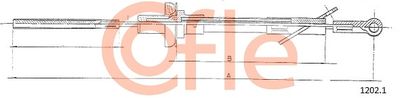 Cable Pull, clutch control COFLE 92.1202.1