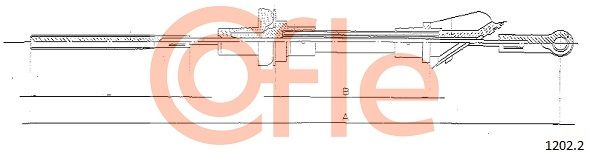 COFLE 92.1202.2 Cable Pull, clutch control
