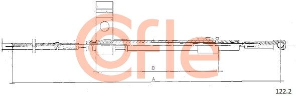 COFLE 92.122.2 Cable Pull, clutch control