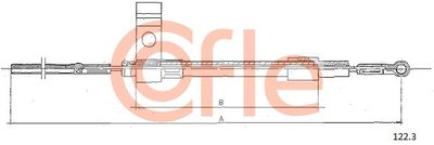 Cable Pull, clutch control COFLE 92.122.3