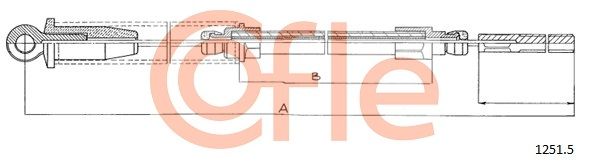 COFLE 92.1251.2 Cable Pull, parking brake