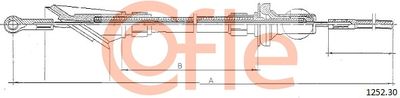 Cable Pull, clutch control COFLE 92.1252.30
