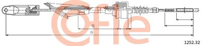 Cable Pull, clutch control COFLE 92.1252.32
