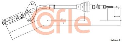 Cable Pull, clutch control COFLE 92.1252.33