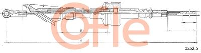 Cable Pull, clutch control COFLE 92.1252.5