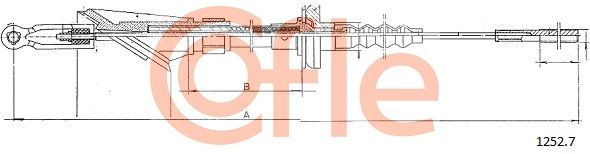 COFLE 92.1252.7 Cable Pull, clutch control