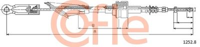 Cable Pull, clutch control COFLE 92.1252.8