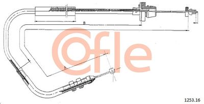 Accelerator Cable COFLE 92.1253.16
