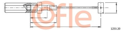Accelerator Cable COFLE 92.1253.20
