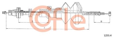 Accelerator Cable COFLE 92.1253.4