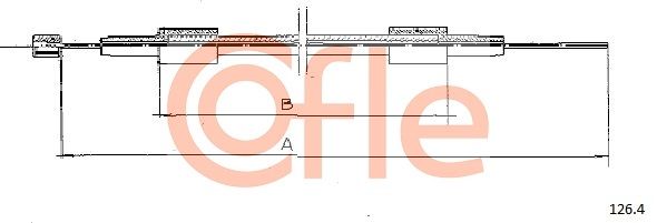 COFLE 92.126.4 Bonnet Cable