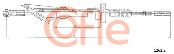 COFLE 92.1262.2 Cable Pull, clutch control
