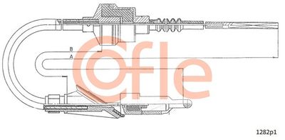 Cable Pull, clutch control COFLE 92.1282P1