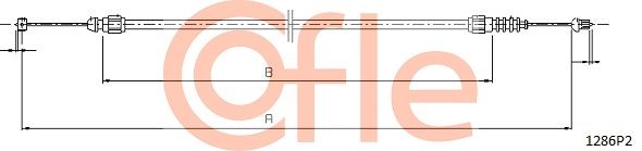 COFLE 92.1286P2 Bonnet Cable