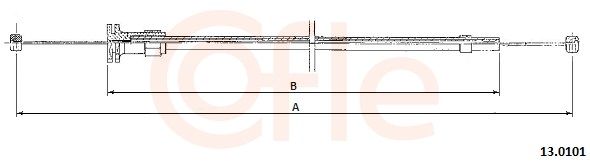 COFLE 92.13.0101 Bonnet Cable