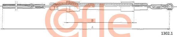 COFLE 92.1302.1 Cable Pull, clutch control