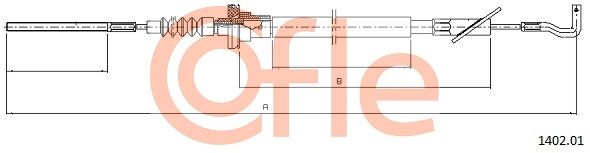 COFLE 92.1402.01 Cable Pull, clutch control